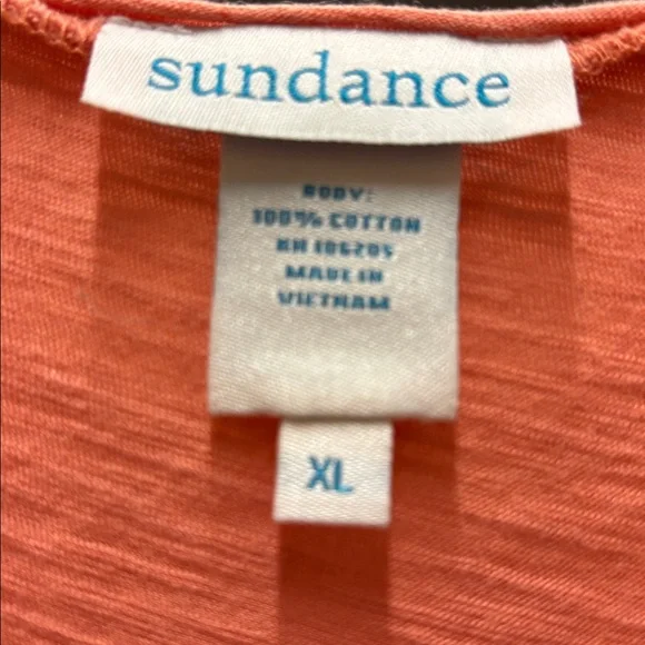 Sundance Coral Short Sleeve Ruffle Top - Picture 4 of 4